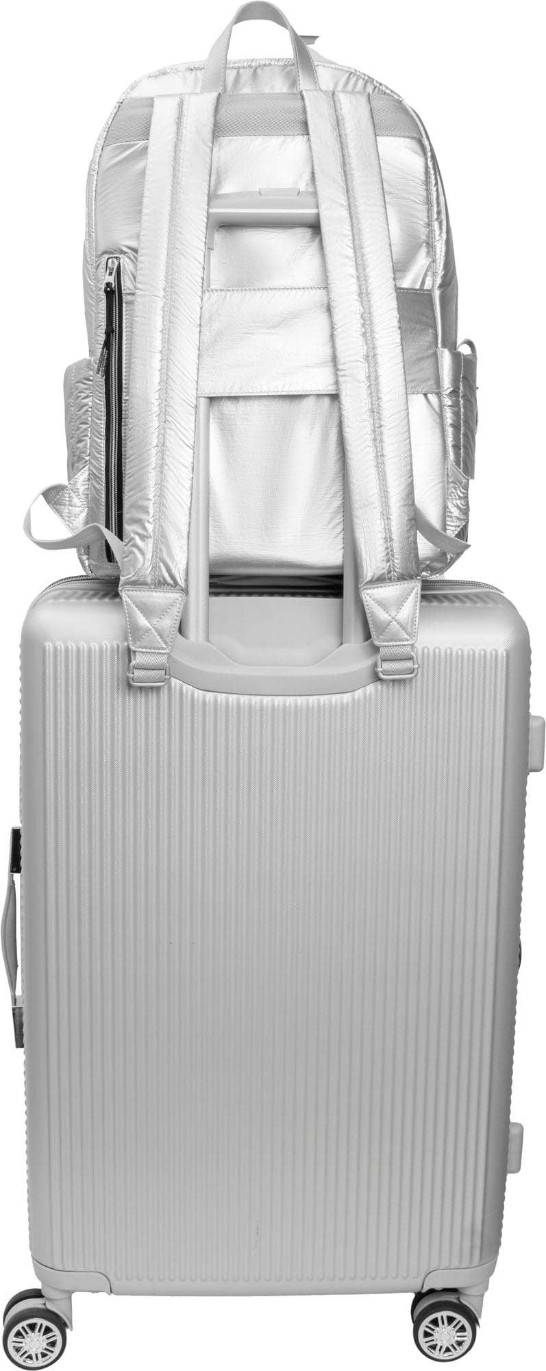 Quilted Metallic Workbook Backpack