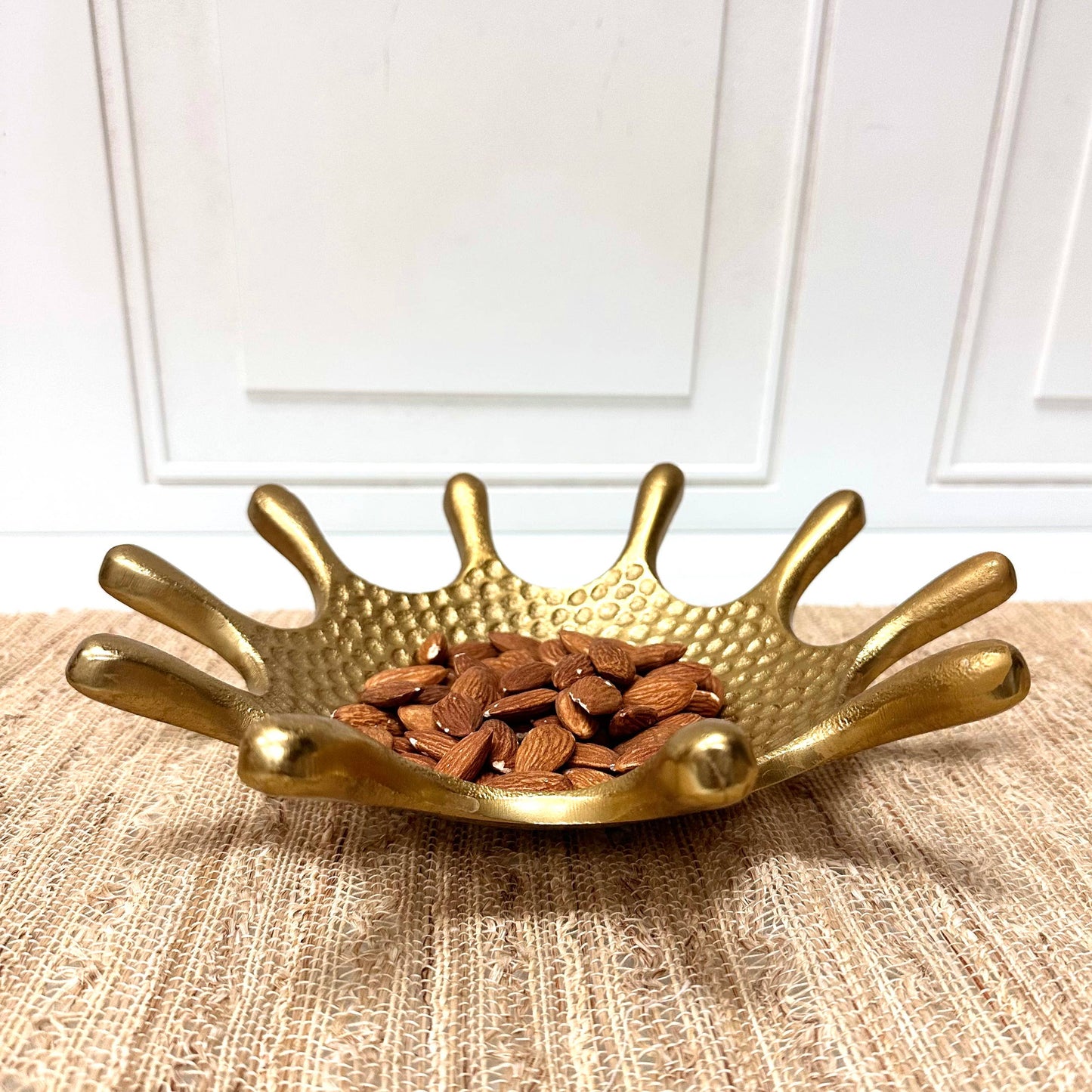 Gold Hammered Splash Dish
