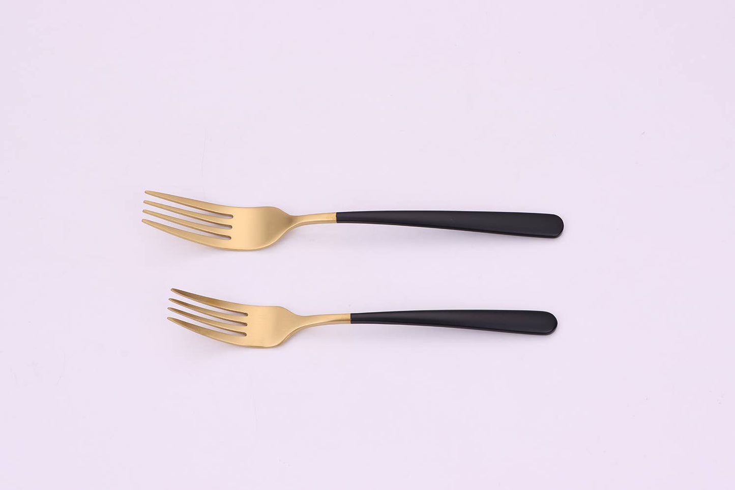 Coloblock 20 Pc Flatware Set with Black Handles, Service 4- clearance