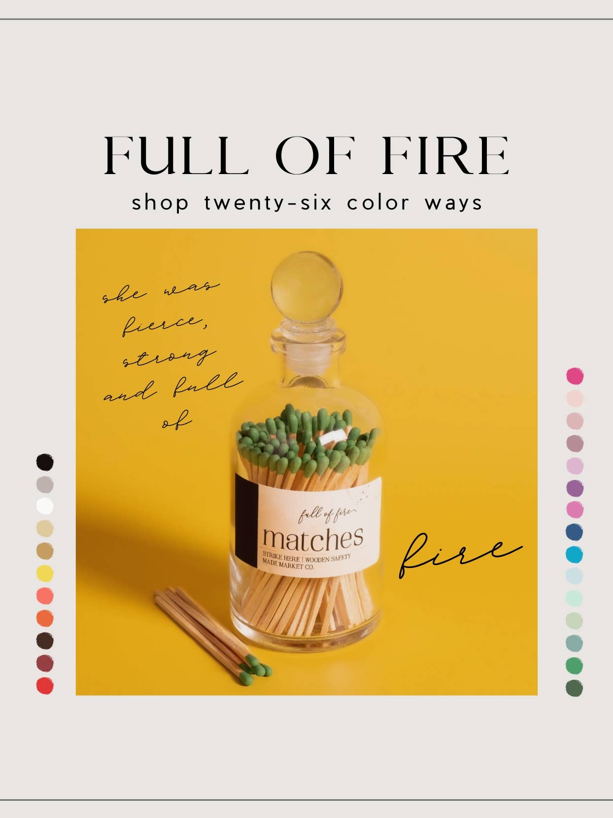 Full of Fire Blue Matches