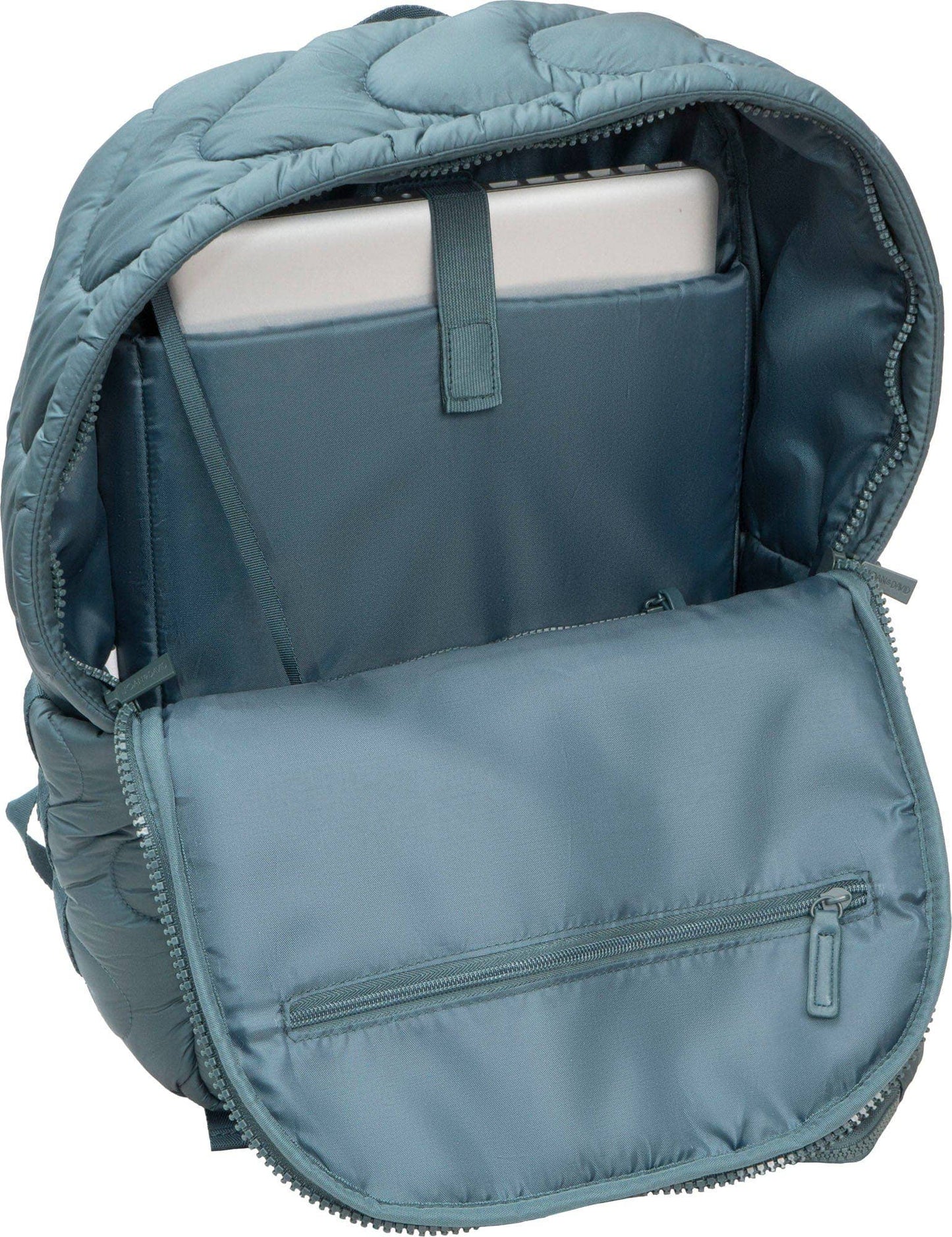 Joan & David Wave Quilted Puffer 18 Inch Workbook Backpack