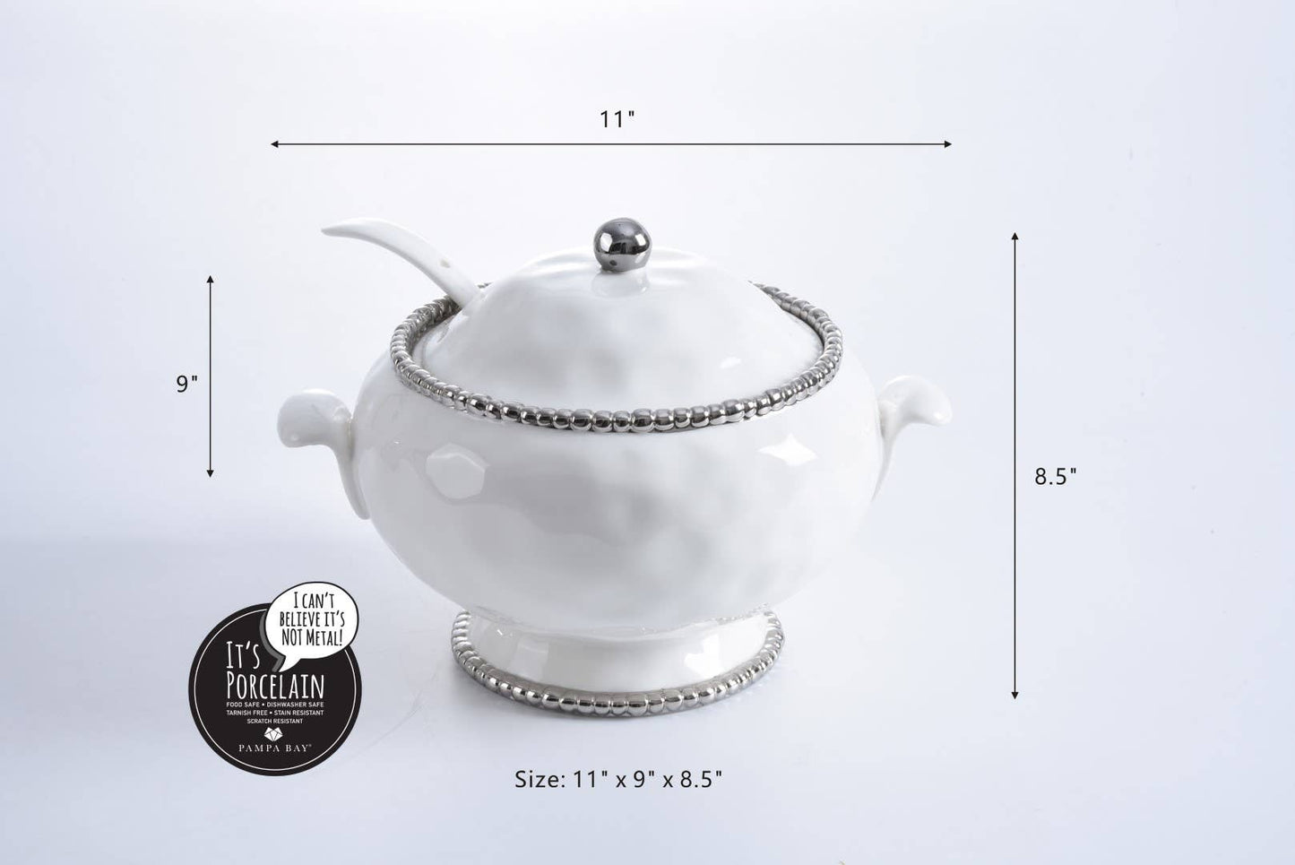 Soup Tureen & Spoon- sale