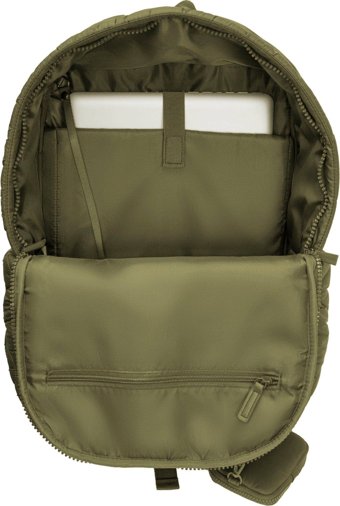 Joan & David Wave Quilted Puffer 18 Inch Workbook Backpack
