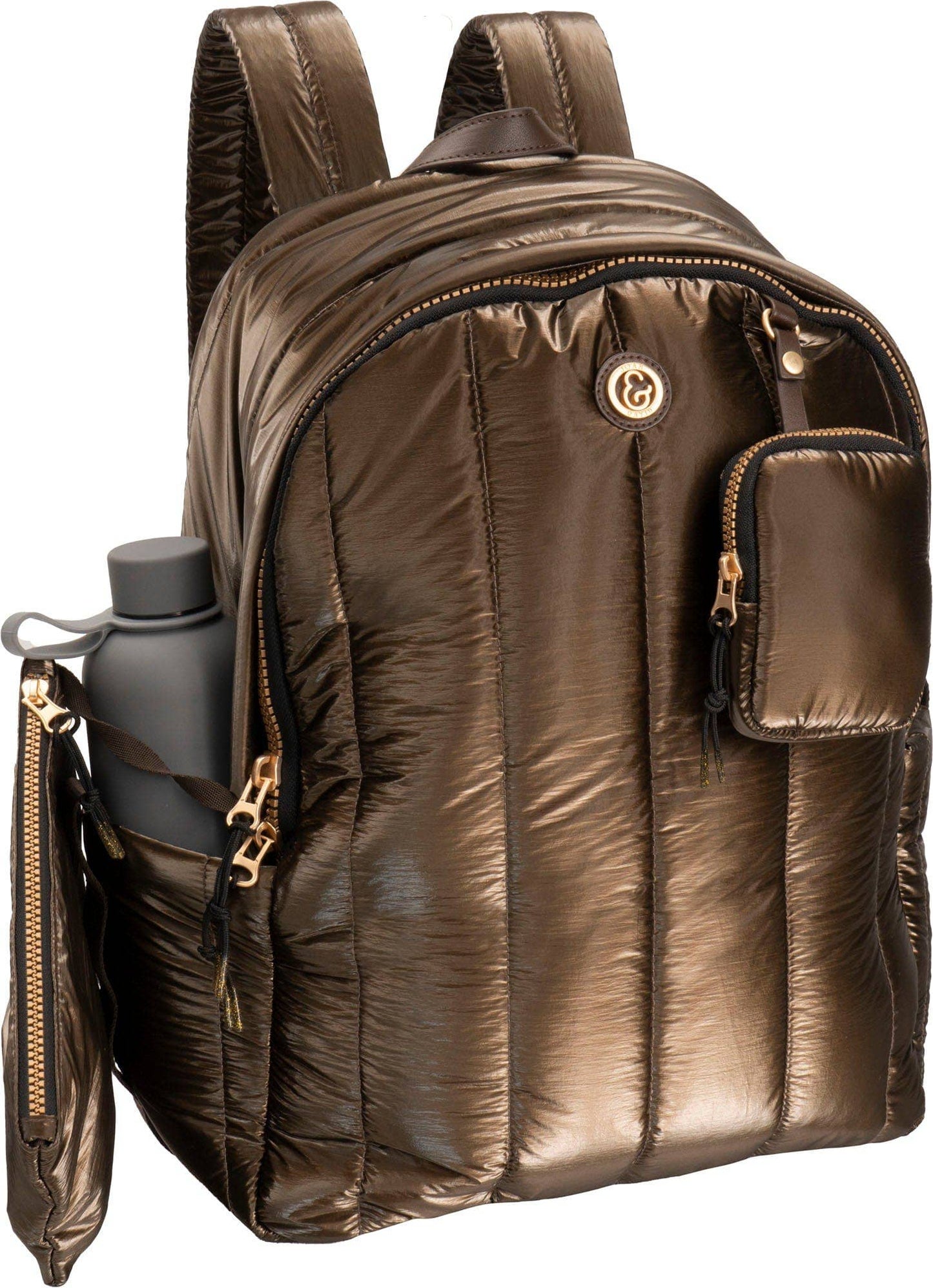 Quilted Metallic Workbook Backpack