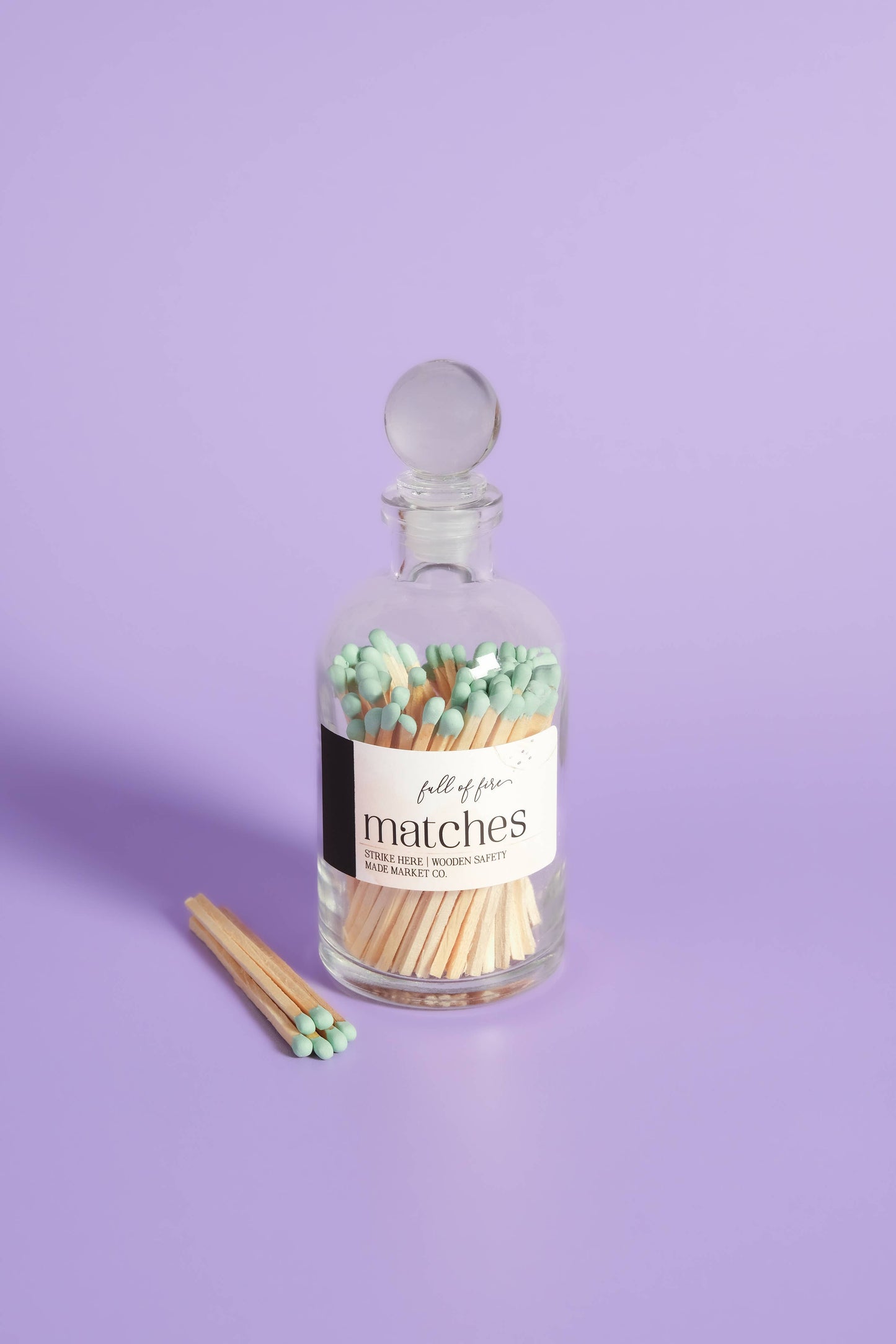 Glass Match Cloche w/ Striker