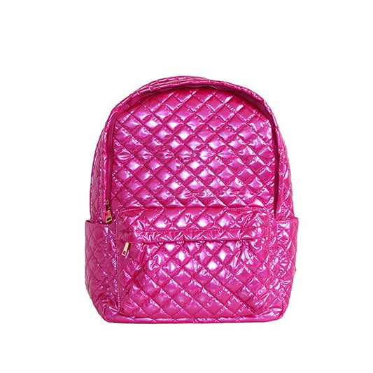 Diamond Backpack- Fuschia