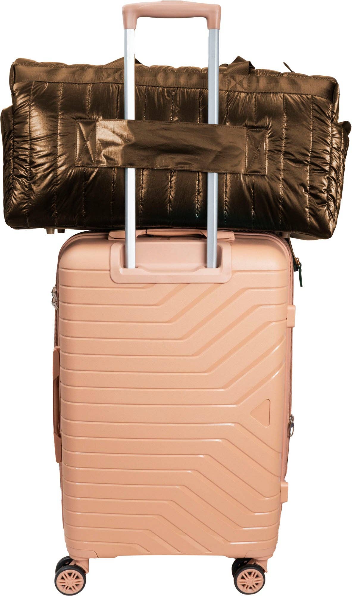 Hunter Metallic Quilted Duffel Bag - 22”