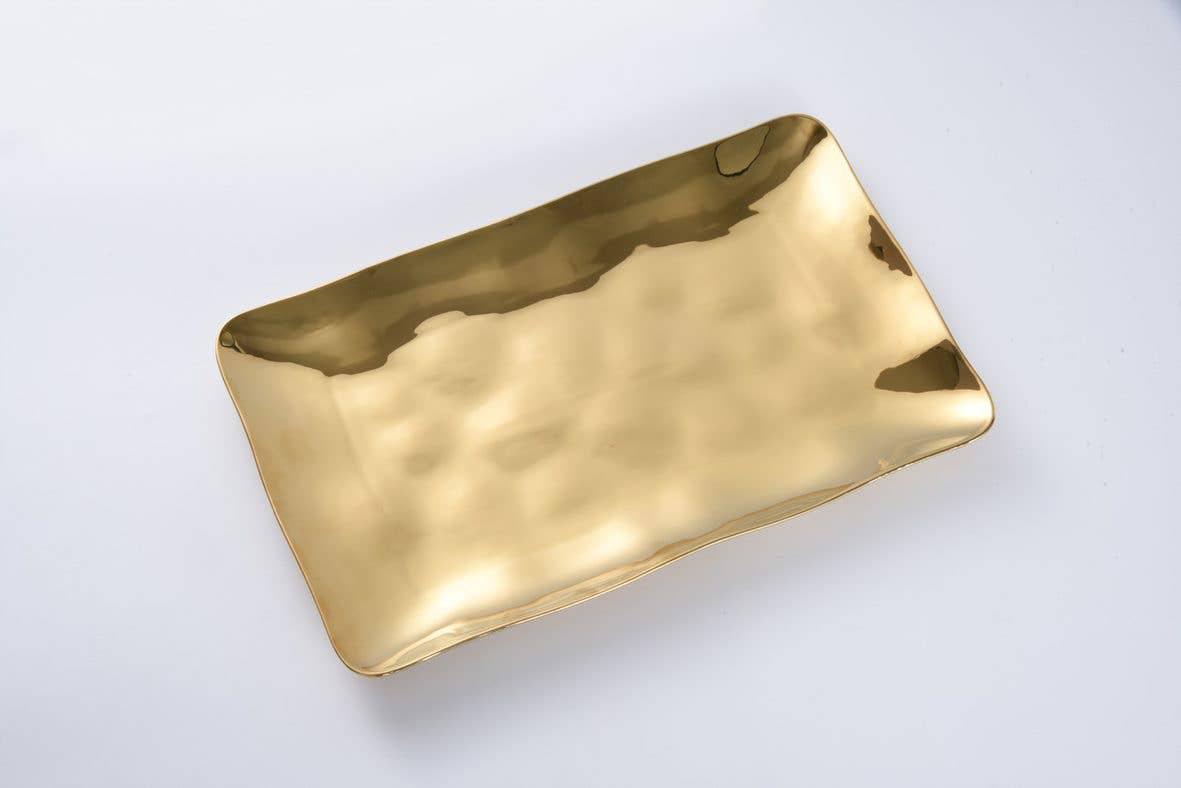 Rectangular Platter - Gold- clearance