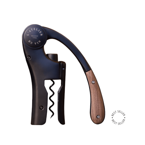 OENO MOTION WOOD & BLACK - Lever Wine Opener
