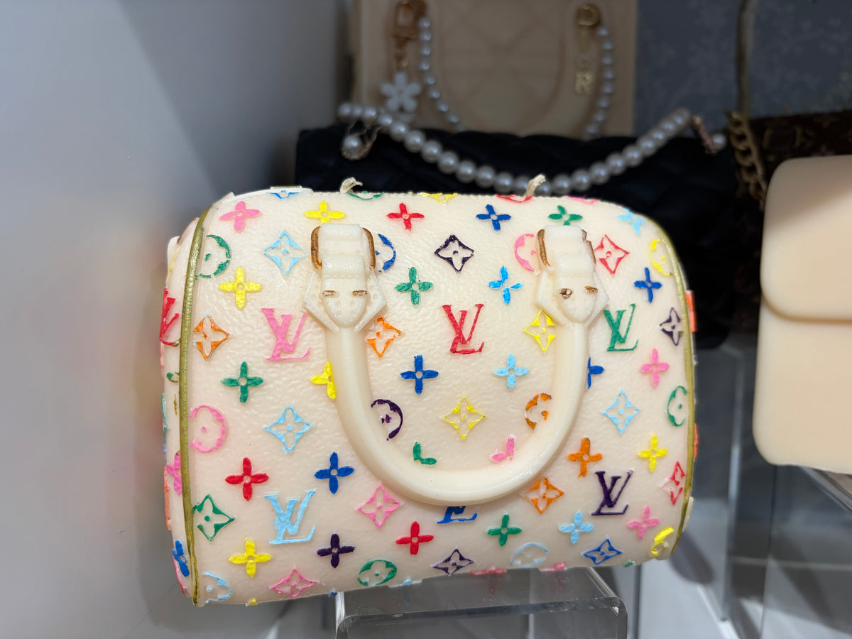 Louis Vuitton colorful/signature Bag Candle