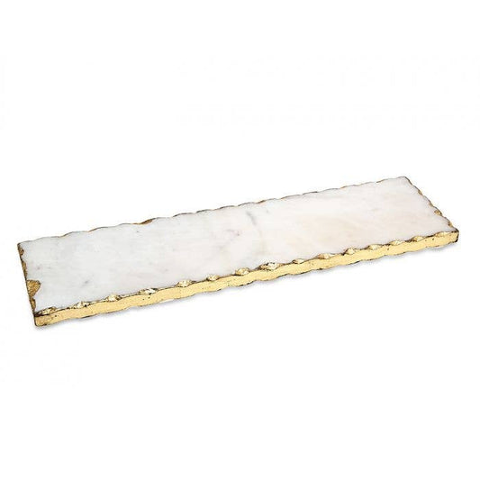 Marble Rectangular Tray Gold Edge