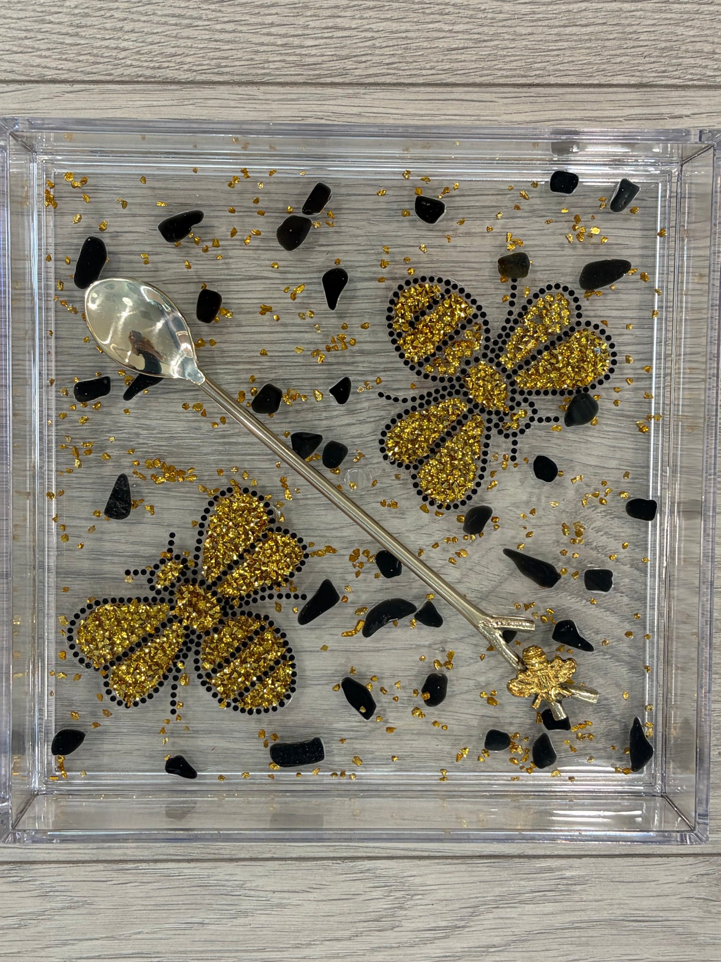 No More Sticky Honey Tray