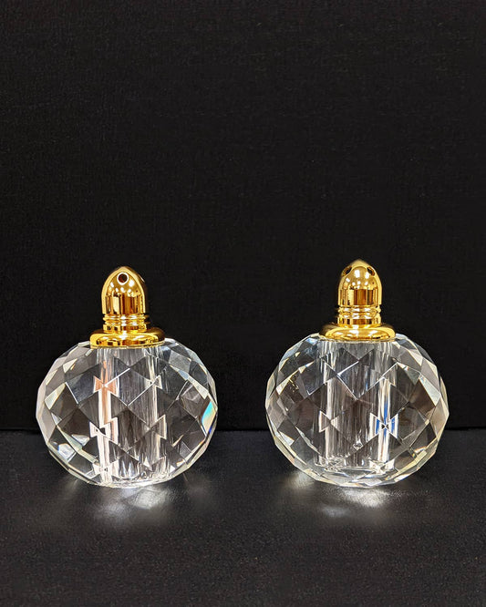 Crystal Salt and pepper shakers - Round shaped