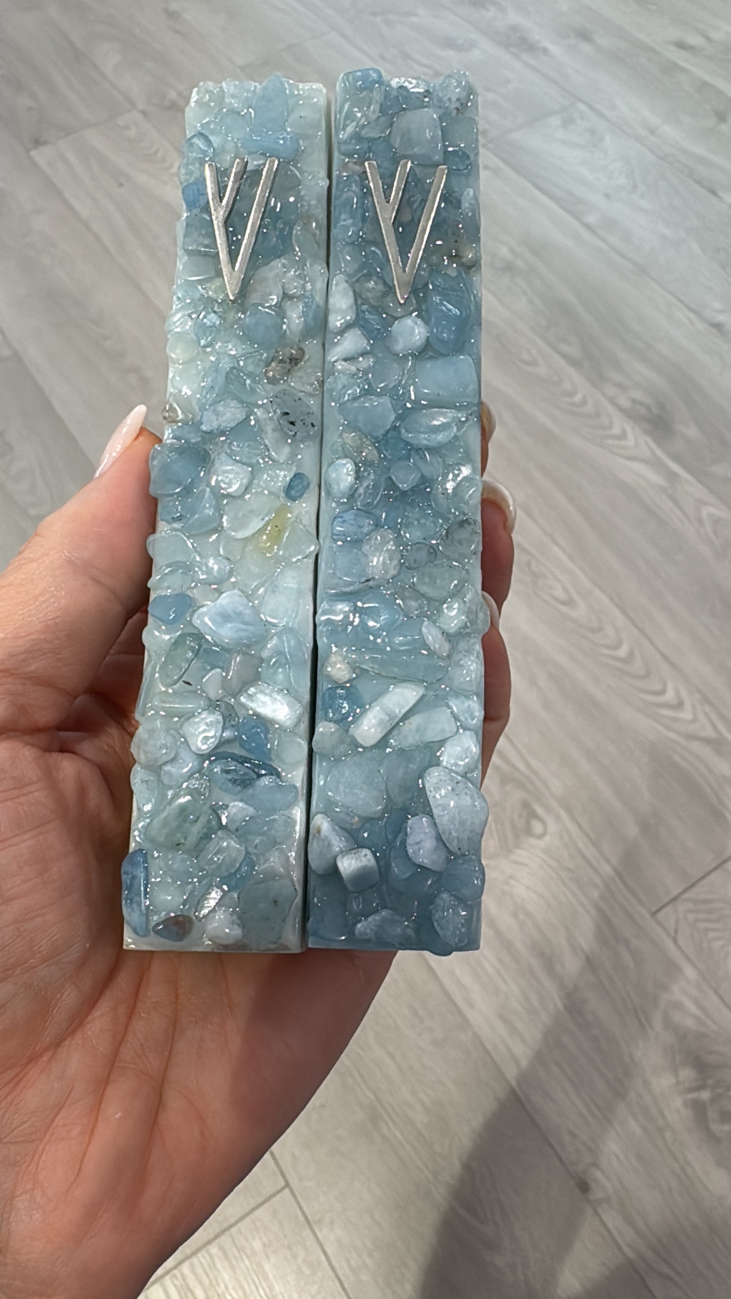 Energy Stone/ Glass Art Mezuza