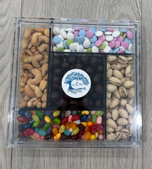 Acrylic 5 Sectional Dish - Filled