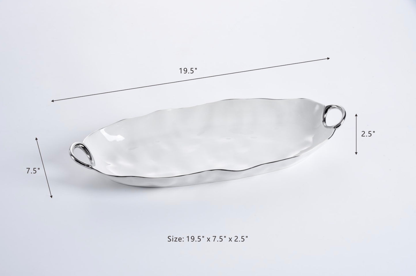 Long Server w/ Silver Handles