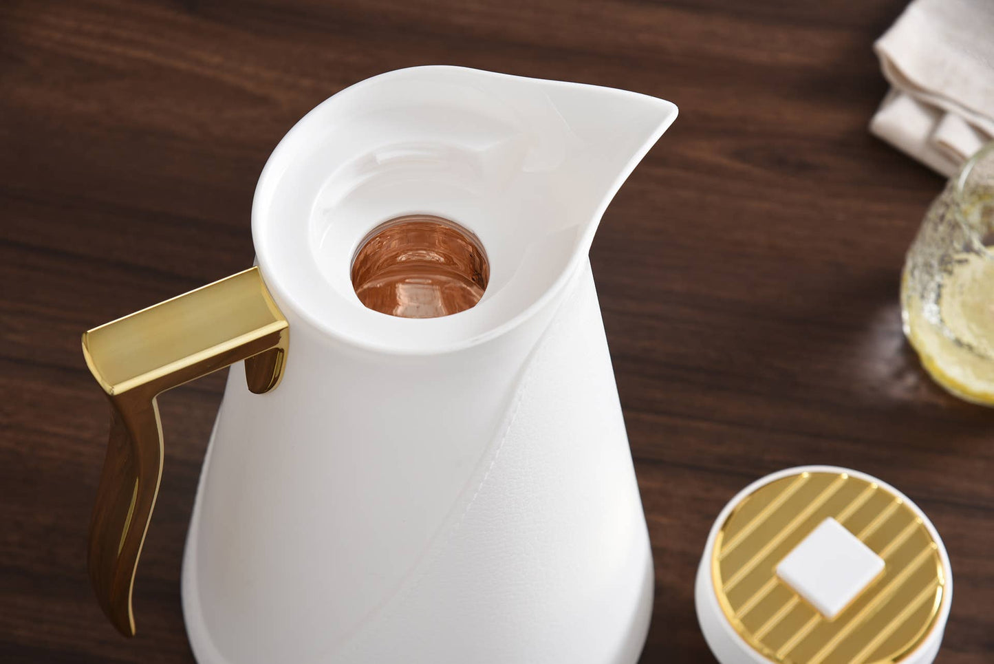 Textured Thermal Carafe - white