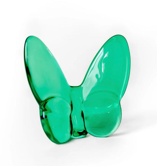 Crystal Butterfly in Emerald Green