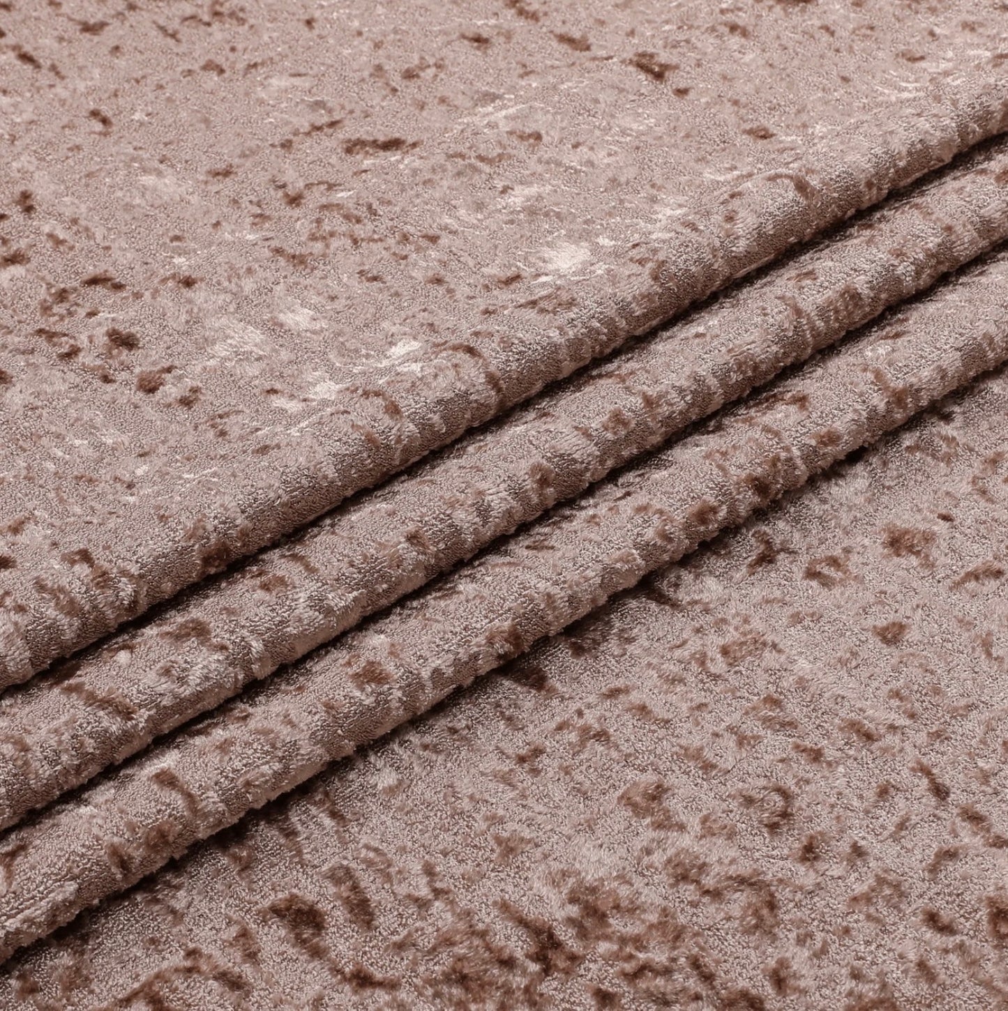 Velour Tablecloth in Taupe and White