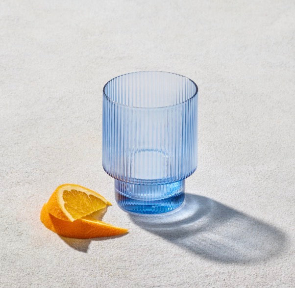 Ribbed Rocks Glass