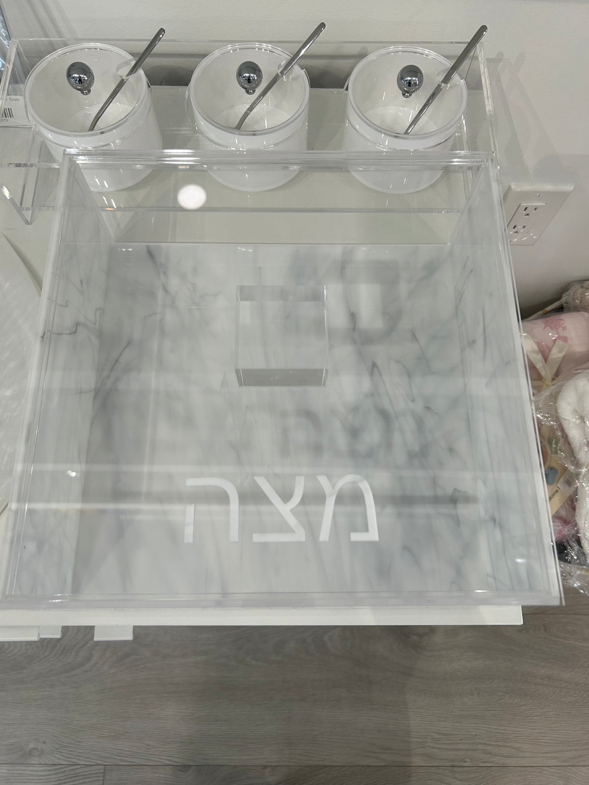 Square Marble Matza Box – The Giving Tree