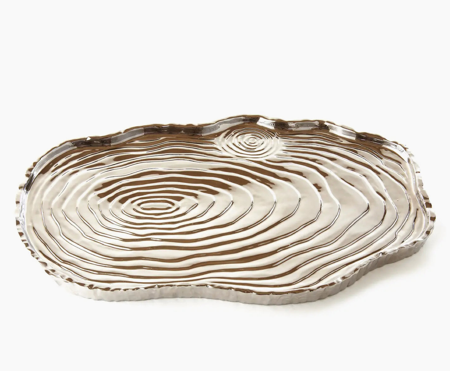 Silver Tree Bark Tray