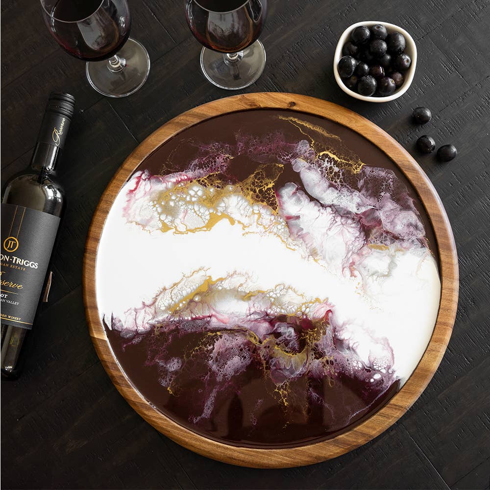 Acacia Resin Lazy Susan 16" - sale