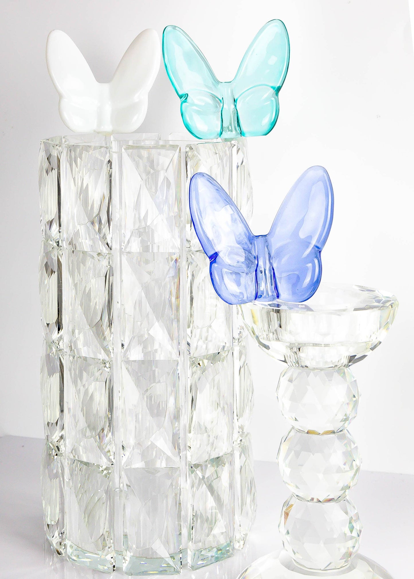 Le Mariposa Exclusive Crystal Butterfly Home Decor in White