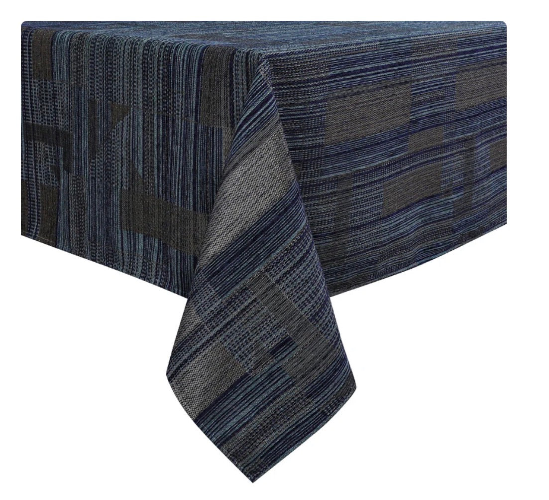 Jacquard Chenille Striped Tablecloth