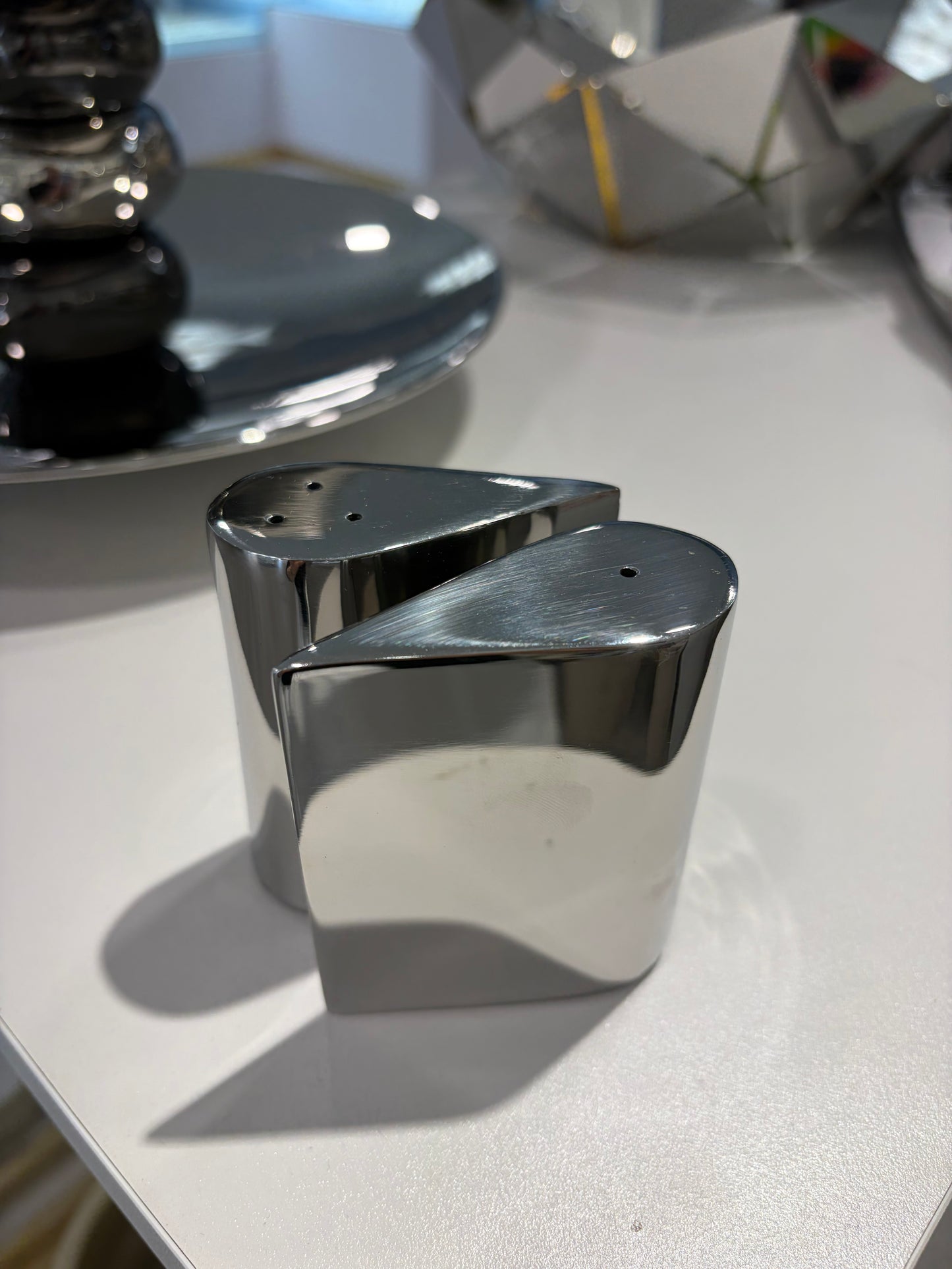 Sterling Silver Teardrop Salt and Pepper Shakers