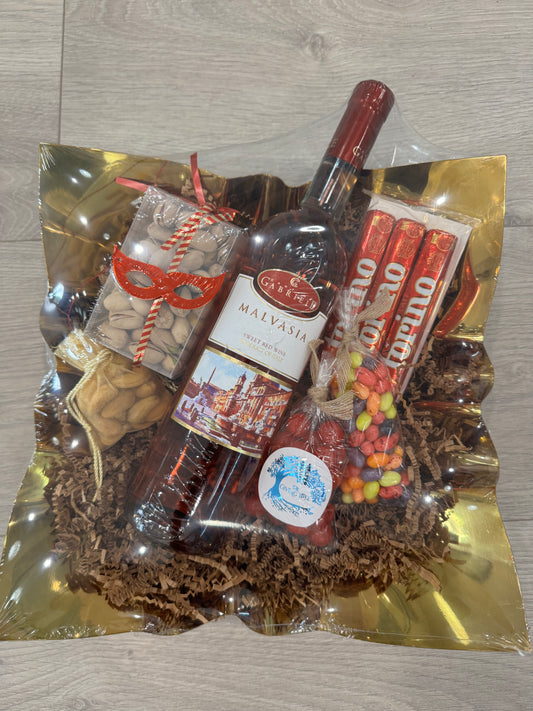 Crinkle Gold Bowl Mishloach Manot