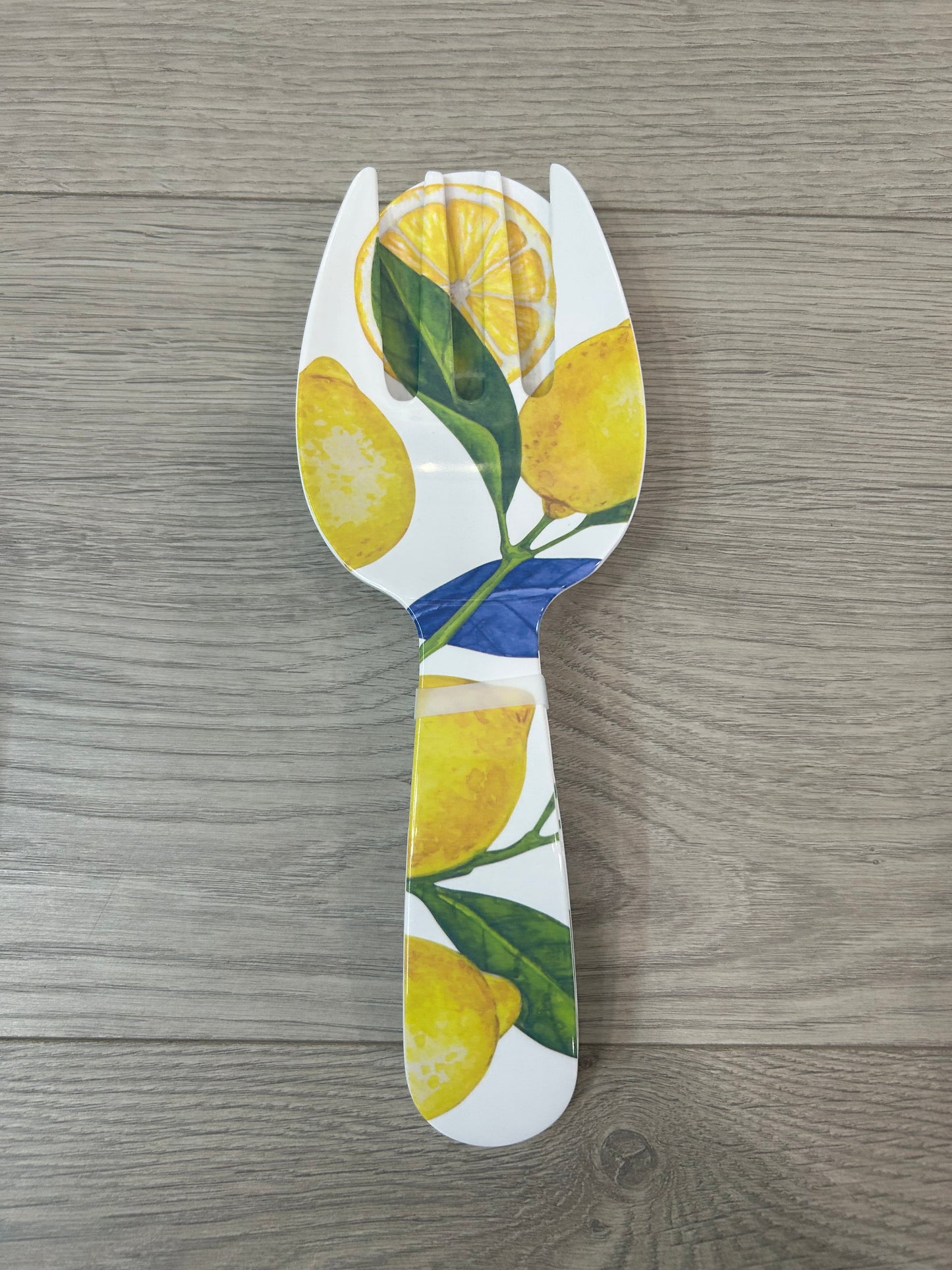 Lemon Orchard Melamine Salad Bowl & Servers Set