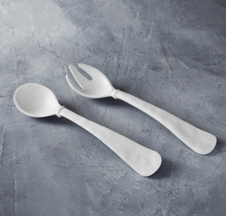 Beatriz Ball Melamine Pedestal Clam Shell Bowl w/ Servers