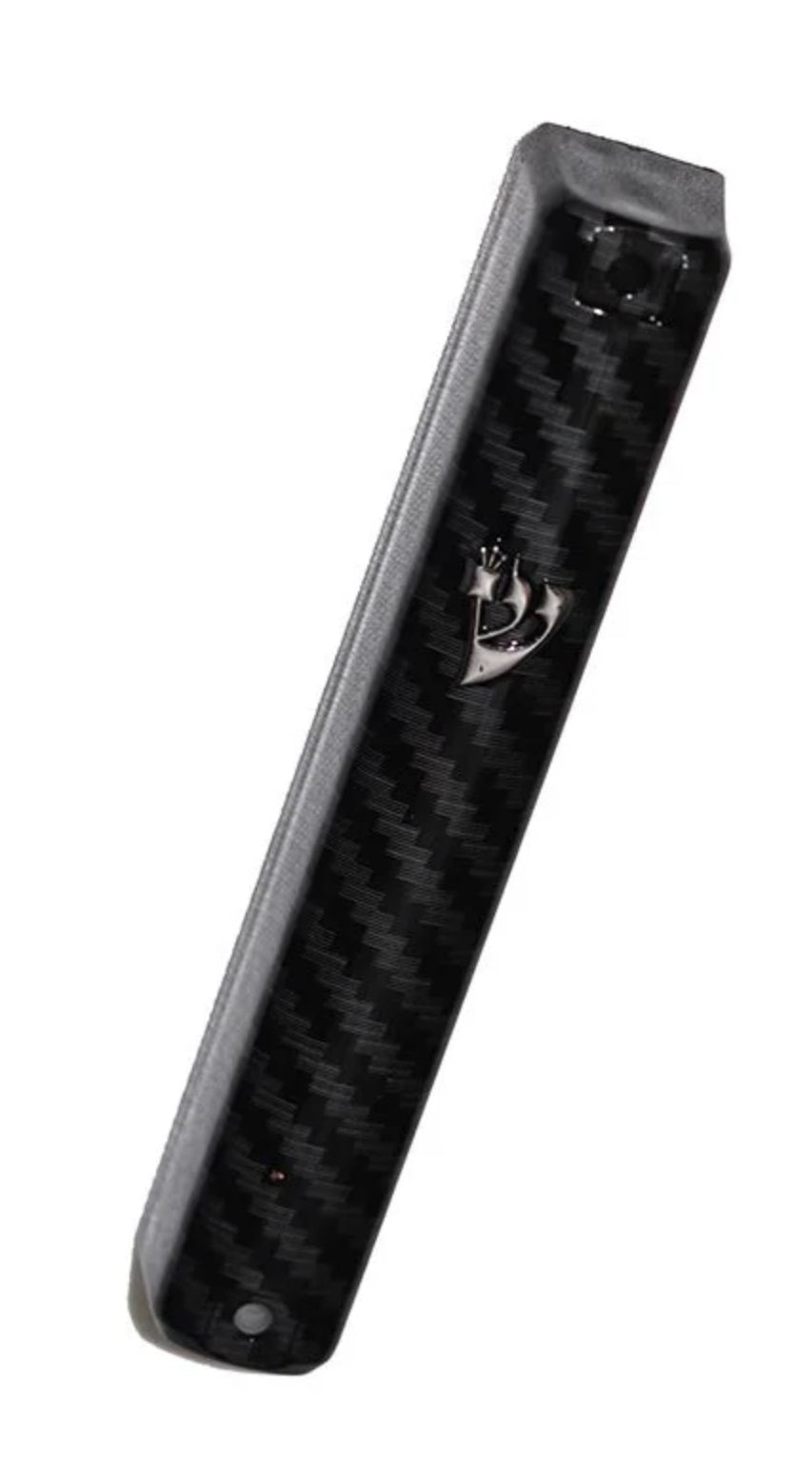 Waterproof Black Zig Zag Mezuza Case