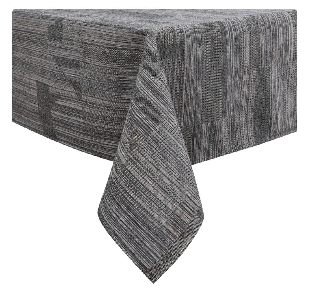 Jacquard Chenille Striped Tablecloth