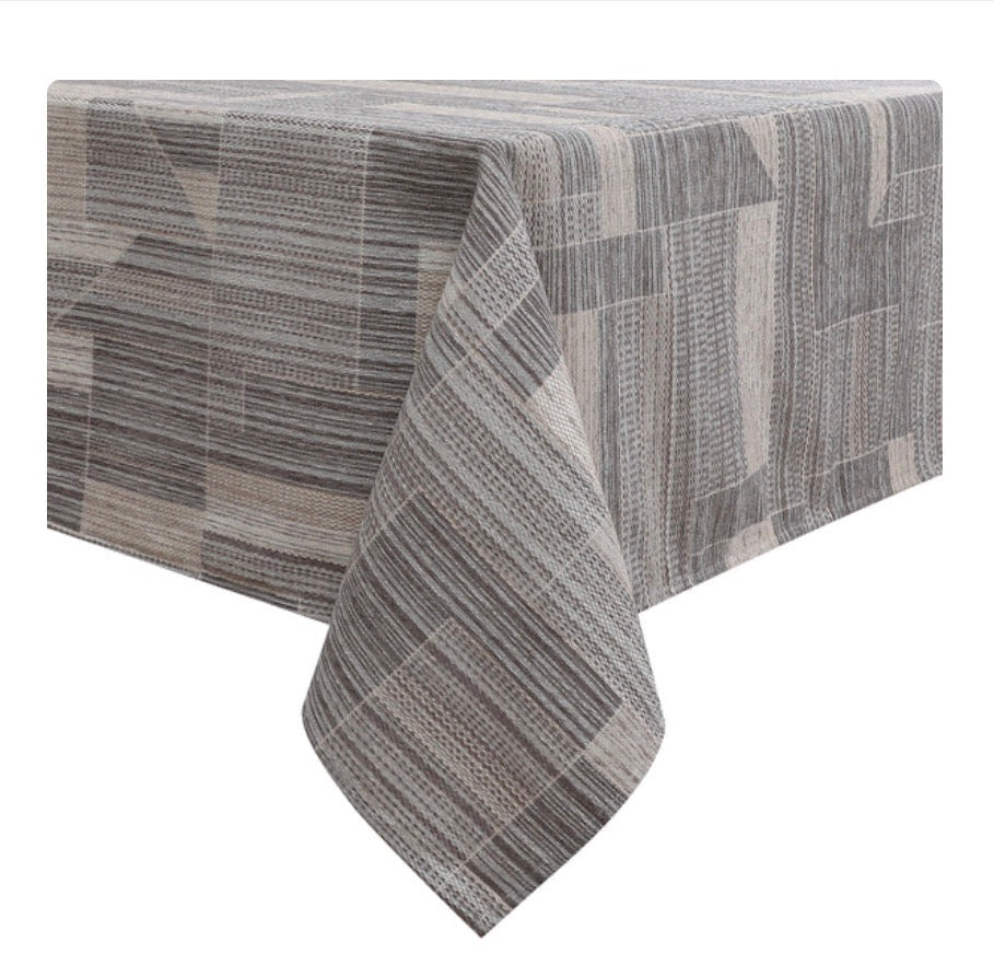 Jacquard Chenille Striped Tablecloth