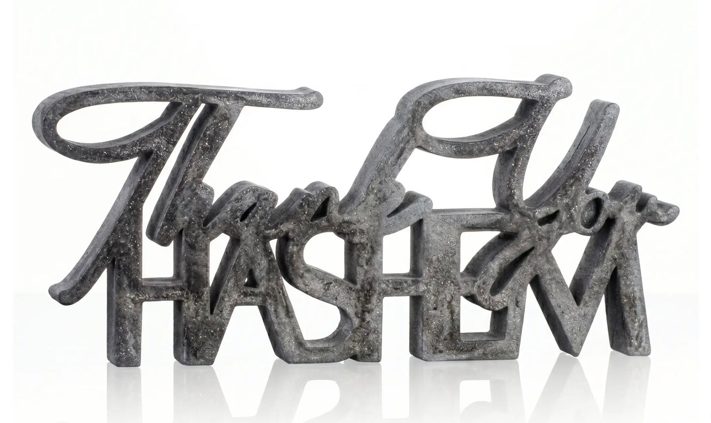 Resin Thank You Hashem