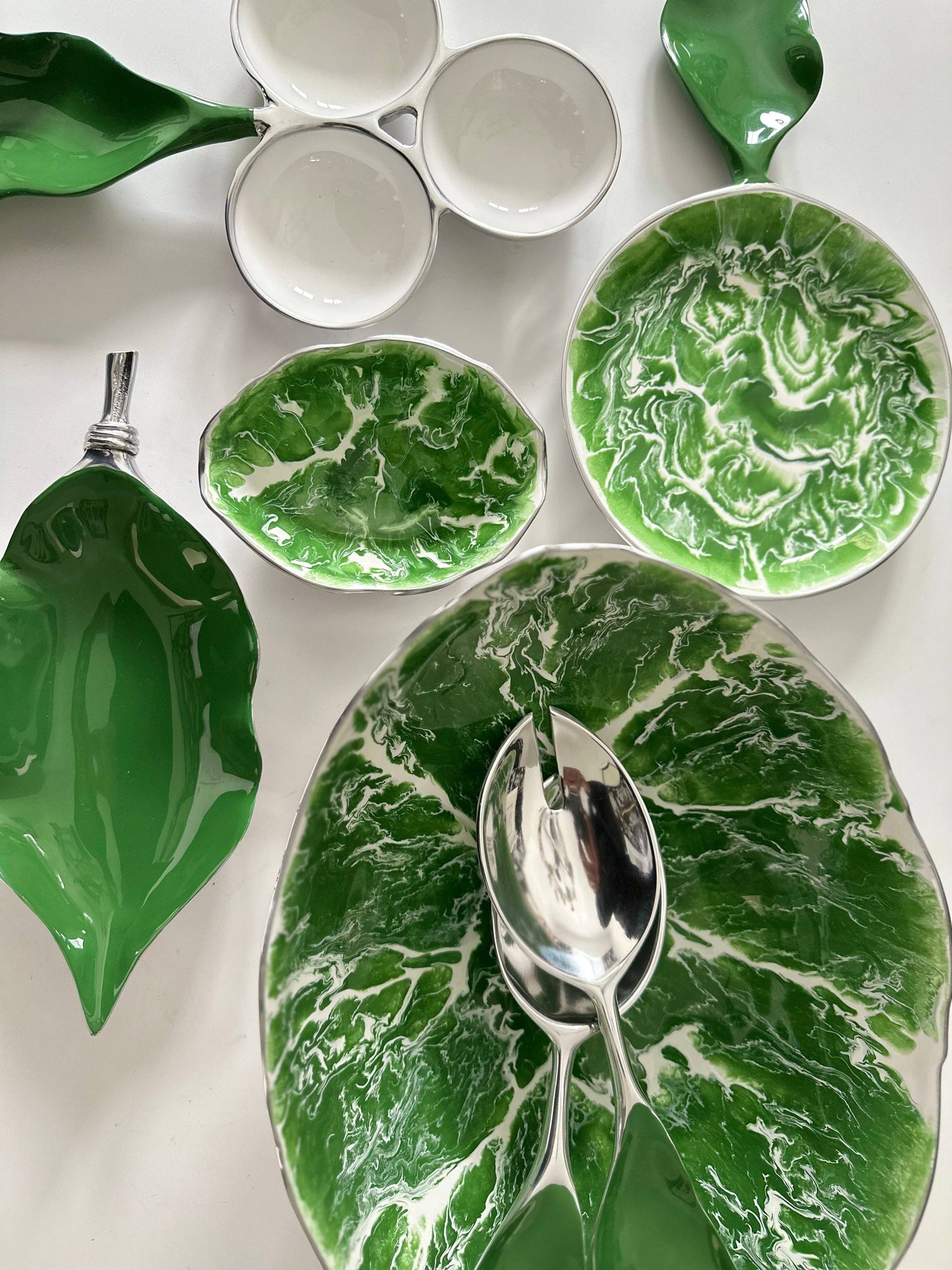 Verdura Leaf Platters