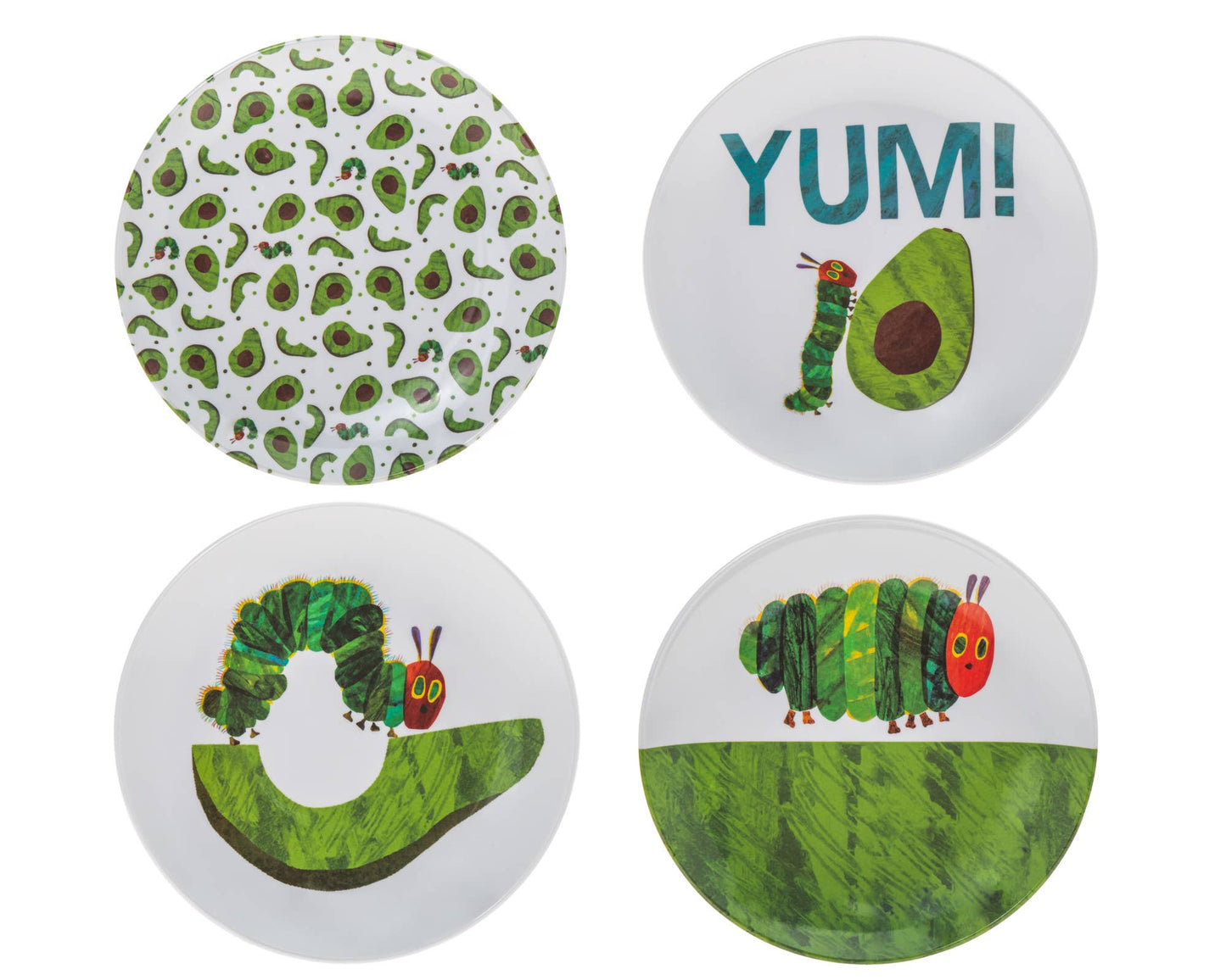 Eric Carle Avocado Plates s/4