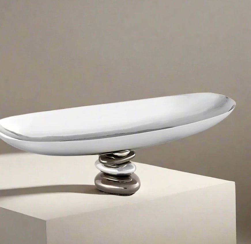 Pebble Footed Oval Platter