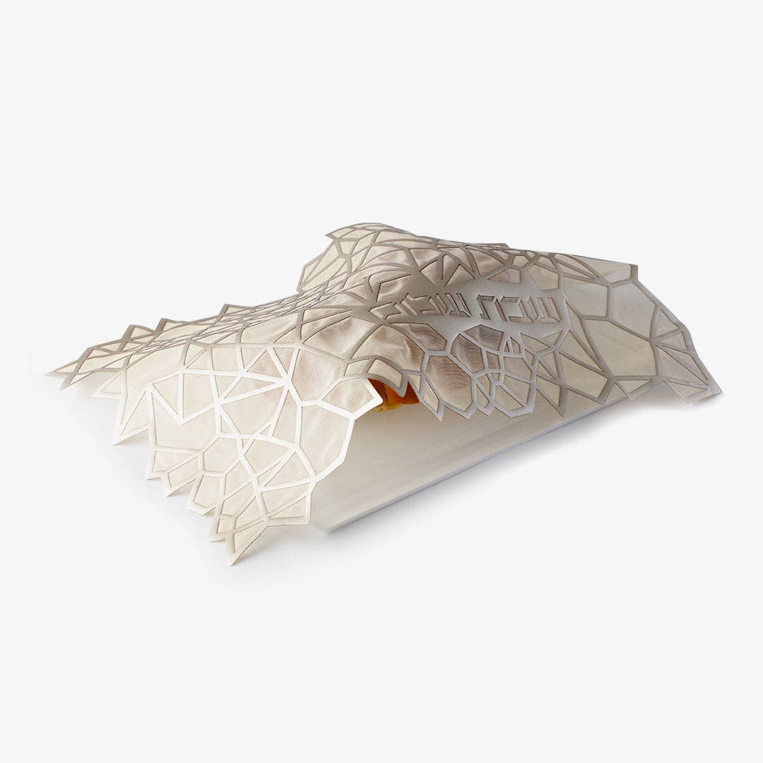 Challah Cover Geometric Champagne