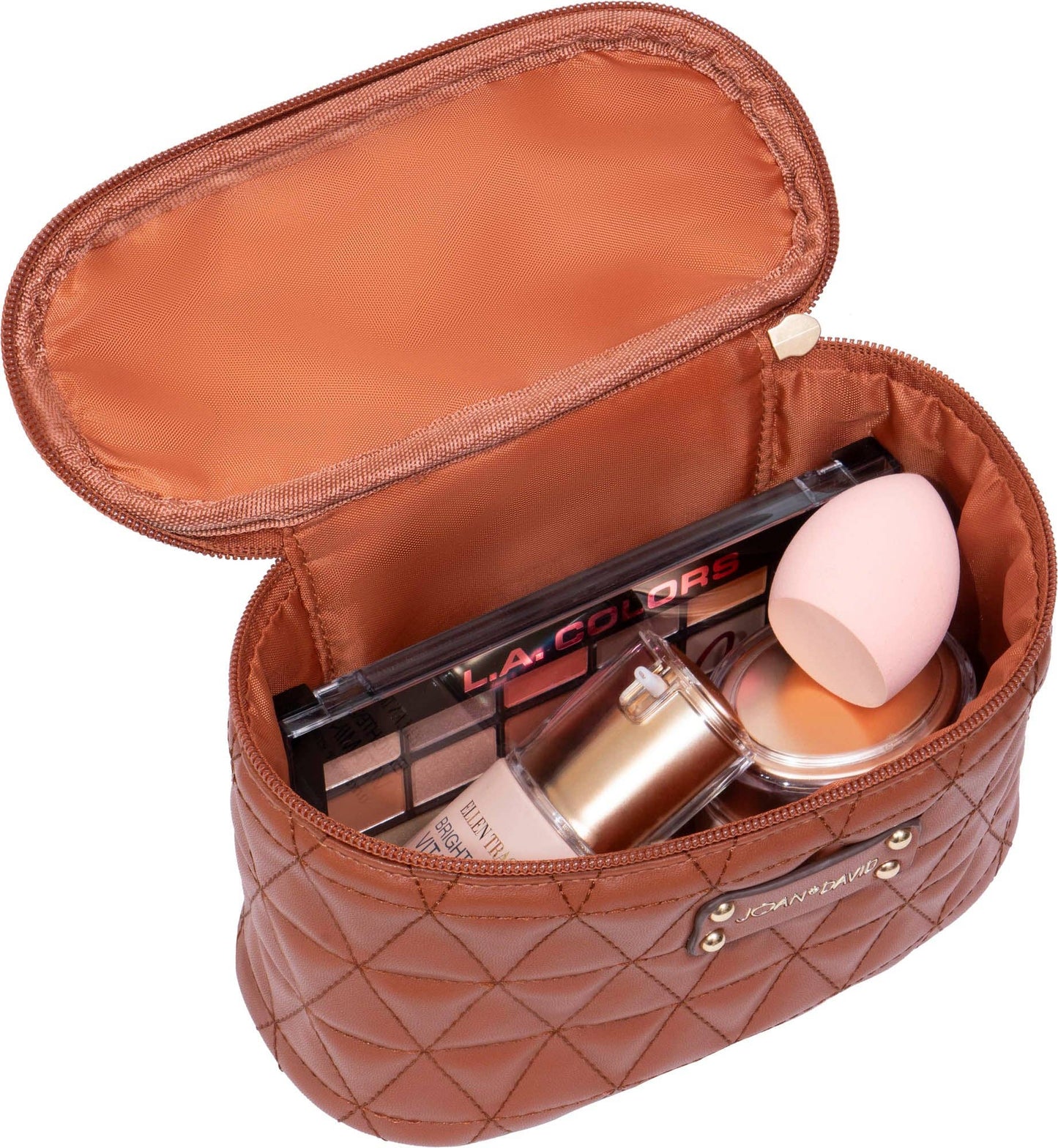 Quilted 4 Piece Cosmetic Bag Set