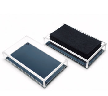 Lucite Guest Towel Holder- beveled edge