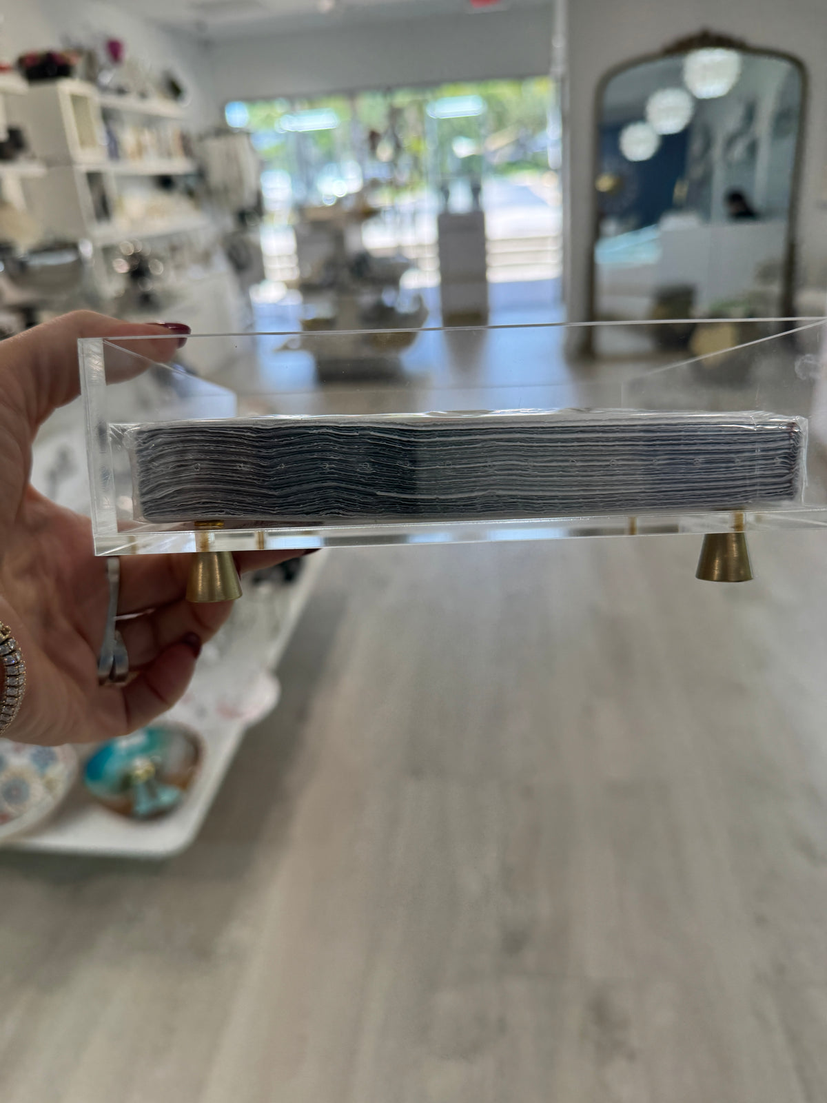 Square Napkin Holder - Shana Tova