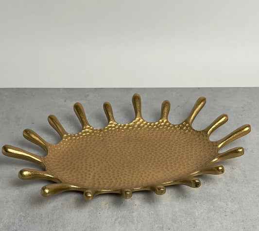 Gold Oval Splash Dish