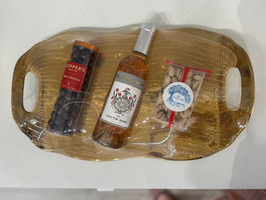 Gold Tray Mishloach Manos