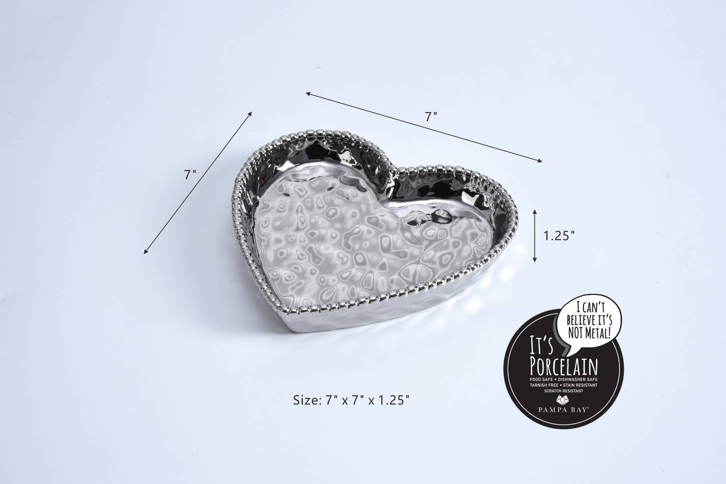 Heart Dish Silver