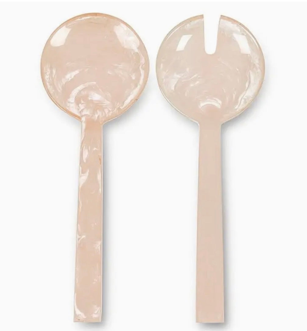 Resin Block Salad Servers