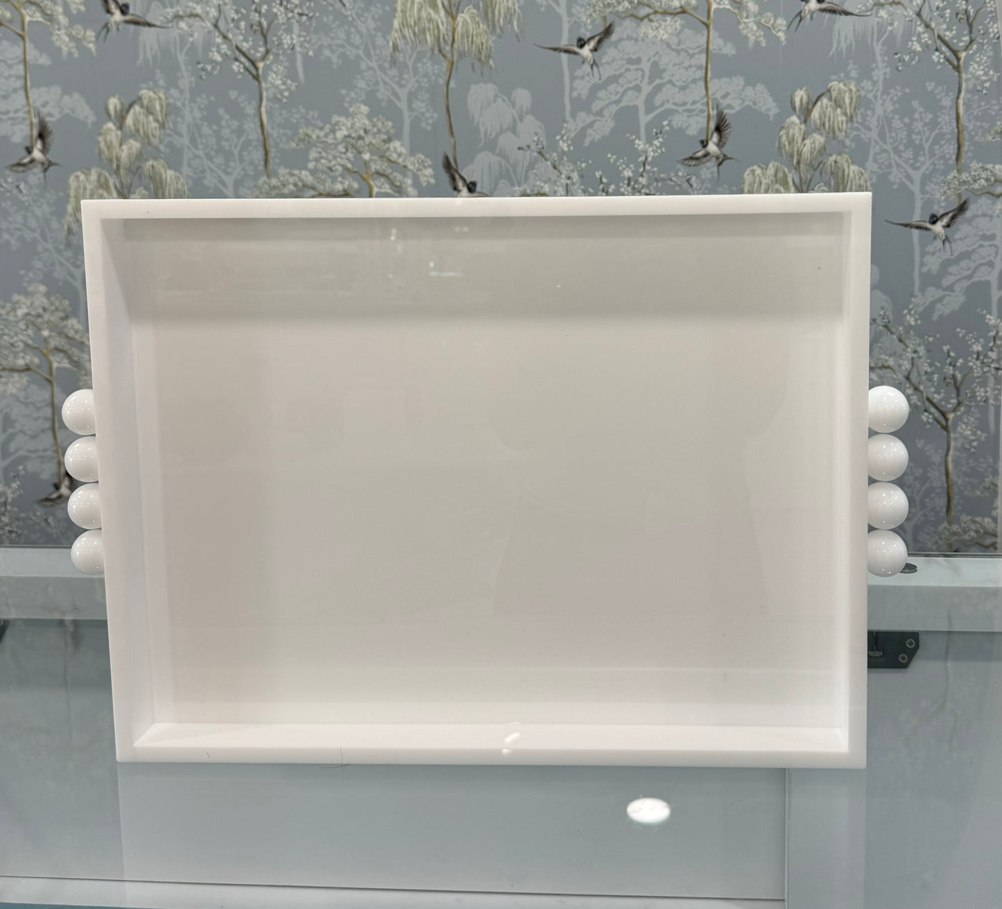 White Acrylic Bubble Tray