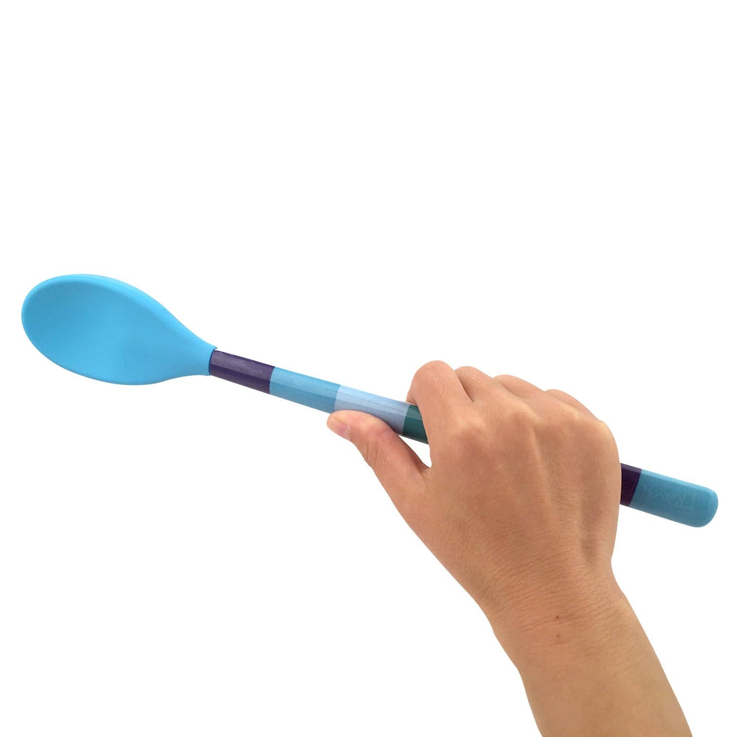 Blue Ocean Stripe Silicone Utensil 3-Piece Set